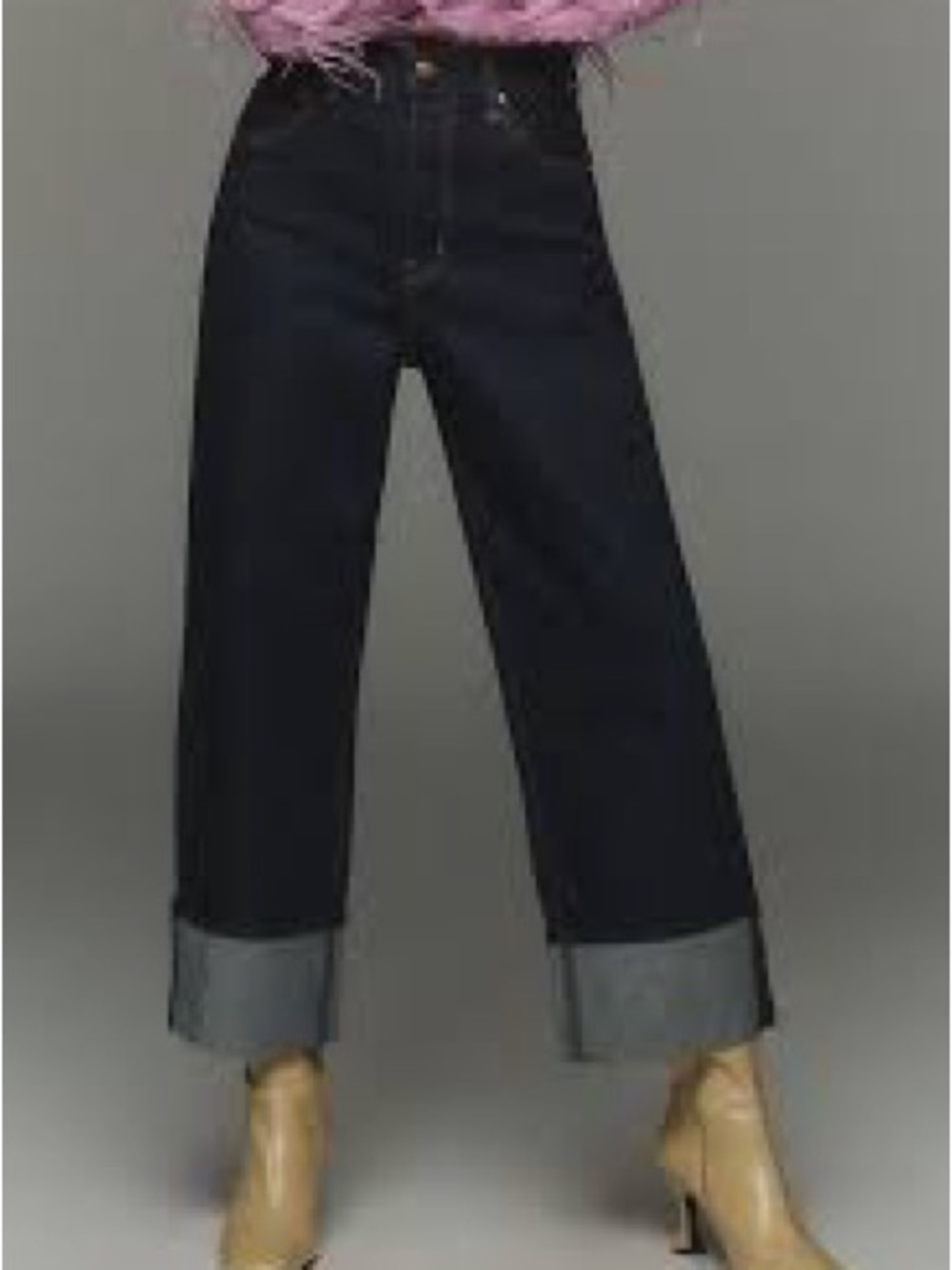 Pistola Ryder High-Rise Cuffed Straight-Leg Jeans